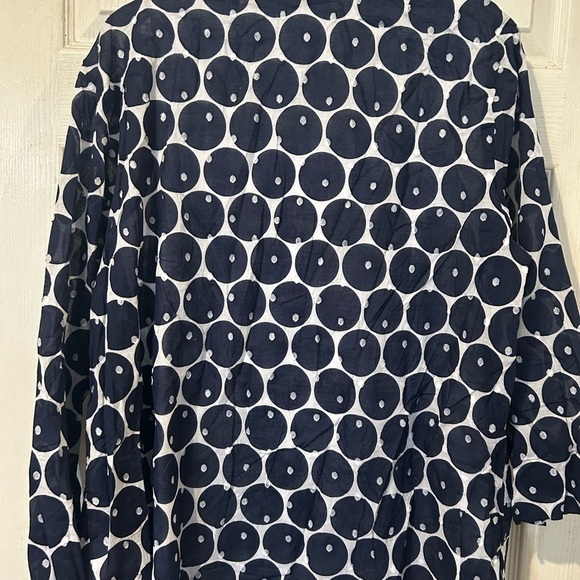 Alfred Dunner NWT 2PC Navy/White Blouse Set - Picture 7 of 7